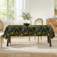 Ulticool Tafelkleed Groot Tafelzeil Waterdicht - 140 x 240 cm - Blauwe Druif Vogel Kikker  - Groen Geel Blauw 