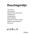 Ulticool Douchegordijn - Natuur Brug Water - 180 x 200 cm - met 12 ringen 
