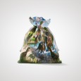Ulticool Uitdeelzakjes 8x Dinosaurus - T-rex Kinderfeestje Traktatie Verjaardag Versiering Dieren Design  + 1x Tafelloper Textiel - Groen 