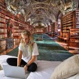 Ulticool - Bibliotheek Boeken Bibliotheekkast Library - Wandkleed - 200x150 cm - Groot wandtapijt - Poster