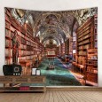 Ulticool - Bibliotheek Boeken Bibliotheekkast Library - Wandkleed - 200x150 cm - Groot wandtapijt - Poster