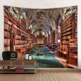 Ulticool - Bibliotheek Boeken Bibliotheekkast Library - Wandkleed - 200x150 cm - Groot wandtapijt - Poster