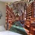 Ulticool - Bibliotheek Boeken Bibliotheekkast Library - Wandkleed - 200x150 cm - Groot wandtapijt - Poster