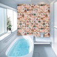 Ulticool Decoratie Sticker Tegels - Retro Aesthetic - 15x15 cm - 15 stuks Zelfklevende Plakfolie Tegelstickers - Achterwand voor de Muur Badkamer - Keukenwand Keuken - Plaktegels Zelfklevend -  Sticktiles 