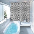 Ulticool Decoratie Sticker Tegels - Bloem Zwart Wit - 15x15 cm - 15 stuks Zelfklevende Plakfolie Tegelstickers - Achterwand voor de Muur Badkamer - Keukenwand Keuken - Plaktegels Zelfklevend - Sticktiles