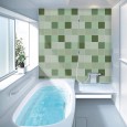 Ulticool Decoratie Sticker Tegels - Vierkant Zachte Tinten Groen - 15x15 cm - 15 stuks Zelfklevende Plakfolie Tegelstickers - Achterwand voor de Muur Badkamer - Keukenwand Keuken - Plaktegels Zelfklevend - Sticktiles