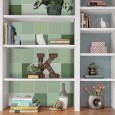 Ulticool Decoratie Sticker Tegels - Vierkant Zachte Tinten Groen - 15x15 cm - 15 stuks Zelfklevende Plakfolie Tegelstickers - Achterwand voor de Muur Badkamer - Keukenwand Keuken - Plaktegels Zelfklevend - Sticktiles