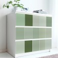 Ulticool Decoratie Sticker Tegels - Vierkant Zachte Tinten Groen - 15x15 cm - 15 stuks Zelfklevende Plakfolie Tegelstickers - Achterwand voor de Muur Badkamer - Keukenwand Keuken - Plaktegels Zelfklevend - Sticktiles