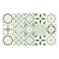 Ulticool Decoratie Sticker Tegels - Mandala Groen Wit - 15x15 cm - 15 stuks Zelfklevende Plakfolie Tegelstickers - Achterwand voor de Muur Badkamer - Keukenwand Keuken - Plaktegels Zelfklevend - Sticktiles