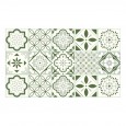 Ulticool Decoratie Sticker Tegels - Mandala Groen Wit - 15x15 cm - 15 stuks Zelfklevende Plakfolie Tegelstickers - Achterwand voor de Muur Badkamer - Keukenwand Keuken - Plaktegels Zelfklevend - Sticktiles