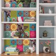 Ulticool Decoratie Sticker Tegels - Mandala Groen Beige Blauw lichtgroen Roze - 15x15 cm - 15 stuks Zelfklevende Plakfolie Tegelstickers - Achterwand voor de Muur Badkamer - Keukenwand Keuken - Plaktegels Zelfklevend - Sticktiles