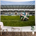 Ulticool - Voetbal Bal Voetbaldoel Stadion - Wandkleed - 200x150 cm - Kinderkamer - Groot wandtapijt - Poster