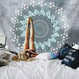 Ulticool - Mandala Pastel Hippie Bohemian - Wandkleed - 200x150 cm - Groot wandtapijt - Poster 