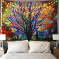 Ulticool - verlichte boom - Wandkleed - 200x150 cm - Groot wandtapijt - Poster