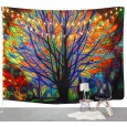 Ulticool - verlichte boom - Wandkleed - 200x150 cm - Groot wandtapijt - Poster