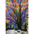 Ulticool - verlichte boom - Wandkleed - 200x150 cm - Groot wandtapijt - Poster