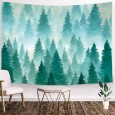Ulticool - Bomen Natuur Winter Mist - Wandkleed - 200x150 cm - Groot wandtapijt - Poster