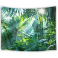 Ulticool - Jungle Planten Zon Natuur - Wandkleed  Poster - 200x150 cm - Groot wandtapijt -  Tuinposter Tapestry 