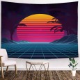 Ulticool - Neon Retro 80s Vintage Palm - Wandkleed - 200x150 cm - Groot wandtapijt - Poster