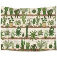 Ulticool - Planten in Plantenpotten Cactus Plant Natuur - Wandkleed  Poster - 200x150 cm - Groot wandtapijt -  Tuinposter Tapestry