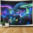 Ulticool - Psychedelische Paddestoel Hemel - Wandkleed - 200x150 cm - Groot wandtapijt - Poster