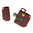 USB C stick reis travel koffer zon palmboom retro vintage 64GB