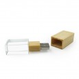 USB-stick glas en hout 8GB