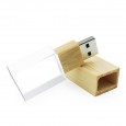 USB-stick glas en hout 8GB