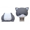 USB-stick lief poesje katje - 16 GB Flash Drive - Grijs Wit