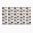 Ulticool Decoratie Sticker Tegels - Plakstrips Muur Baksteen Behang Wit Natuur Bruin Grijs - 15x15 cm - 15 stuks Plakfolie Tegelstickers - Plaktegels Zelfklevend - Badkamer - Keuken