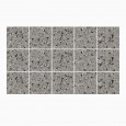 Ulticool Decoratie Sticker Tegels - Graniet Effect Terrazzo Accessoires Grijs Zwart - 15x15 cm - 15 stuks Plakfolie Tegelstickers - Plaktegels Zelfklevend - Sticktiles - Badkamer - Keuken