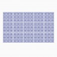 Ulticool Decoratie Sticker Tegels - Blauw Wit Patroon Retro Vintage - 15x15 cm - 15 stuks Plakfolie Tegelstickers - Plaktegels Zelfklevend - Sticktiles - Badkamer - Keuken 