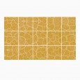 Ulticool Decoratie Sticker Tegels - Geel Okergeel Graniet Terrazzo Accessoires  - 15x15 cm - 15 stuks Plakfolie Tegelstickers - Plaktegels Zelfklevend - Sticktiles - Badkamer - Keuken 