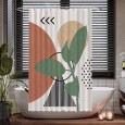 Ulticool Douchegordijn - Zon Abstract Natuur Boho Bohemian - 120 x 180 cm - met 8 ringen 